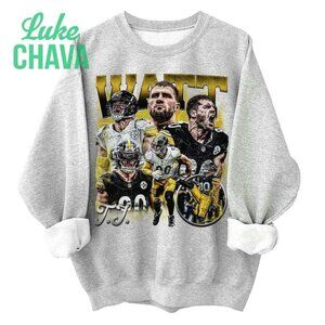 T.J. Watt Vintage Graphic Sweatshirt, 90s Football Fan Gift shirt